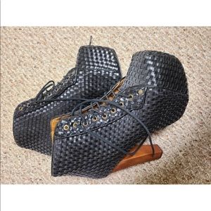 Sick Jeffery Campbell Lita Woven Heels.